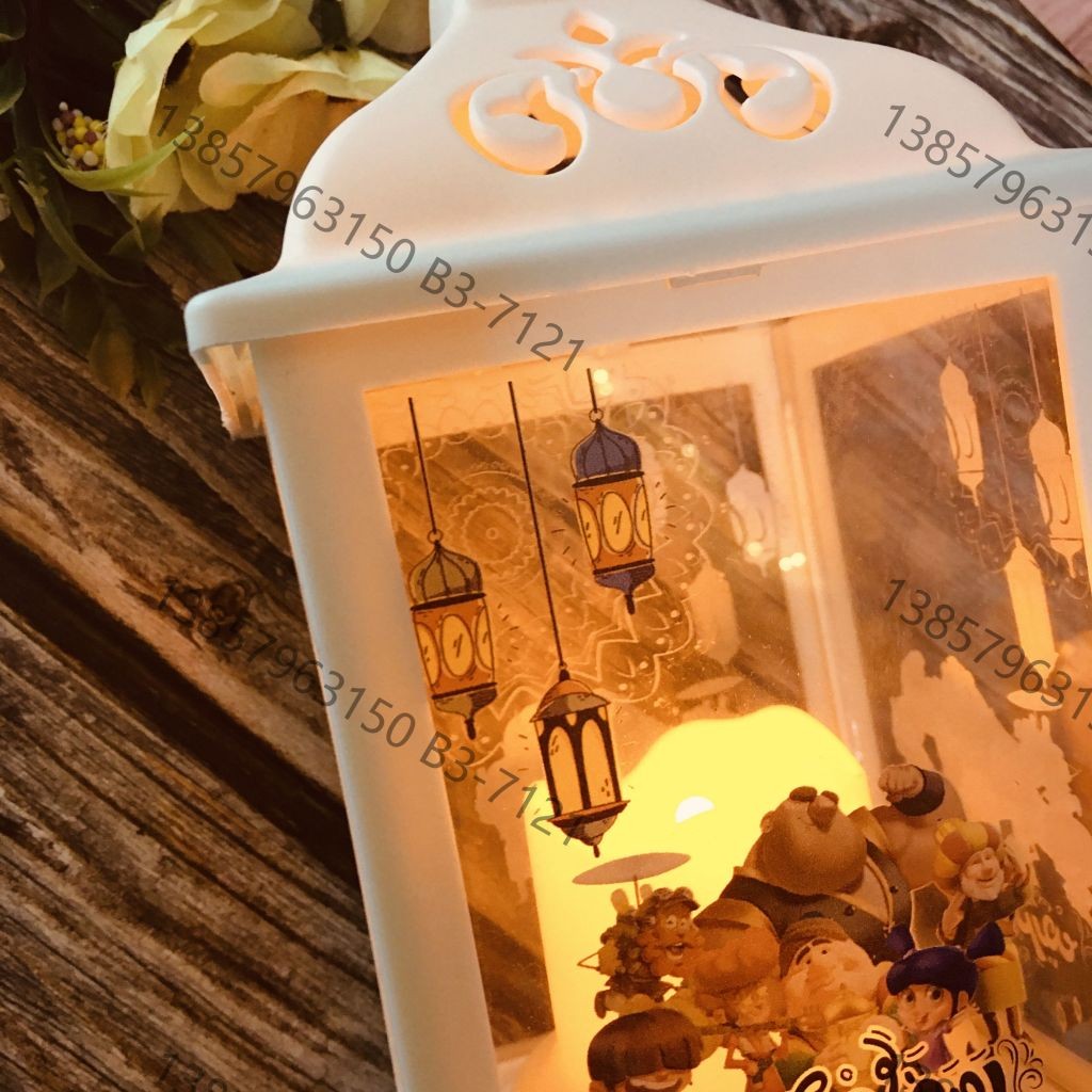 Ramadan Christmas lantern, antique kerosene flame, plastic creative decoration, electronic candle stand, imported cross-border wholesale, street stall, Douyin bestseller, wedding road guide, LED horse lantern, soft decoration prop, fireplace UV009 detail image 18