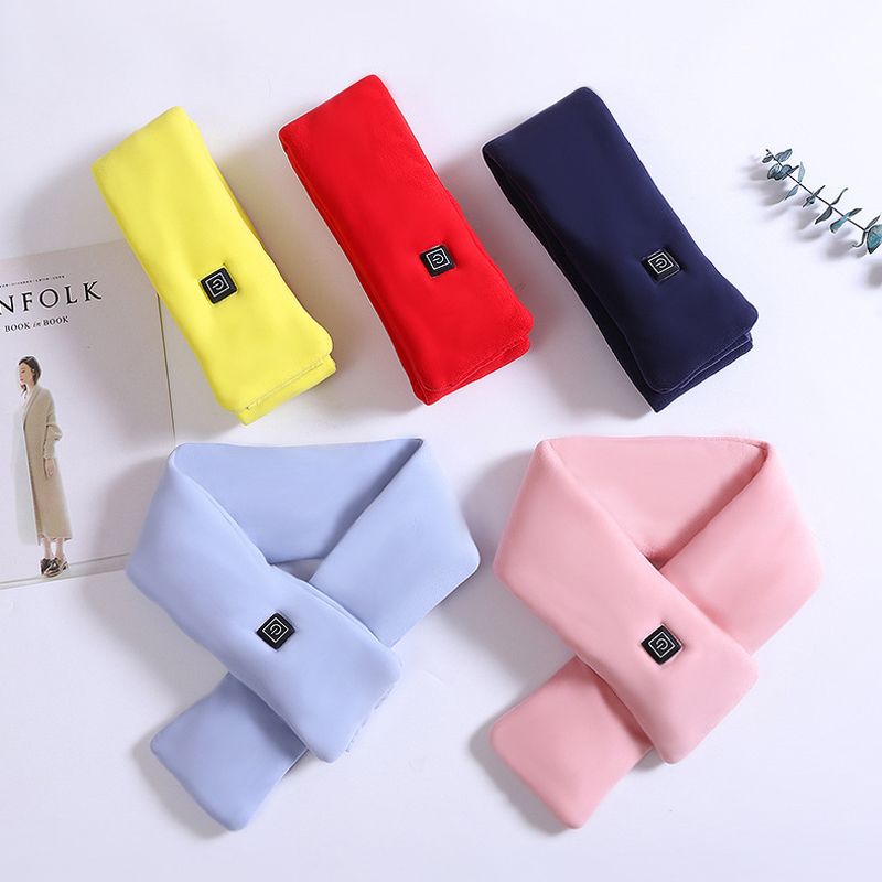 210903 Heat scarf Smart USB heating three gear temperature control warm scarf for adults and children