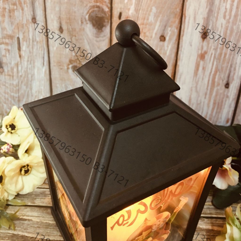 Ramadan Christmas lantern, antique kerosene flame, plastic creative decoration, electronic candle stand, imported cross-border wholesale, street stall, Douyin bestseller, wedding road guide, LED horse lantern, soft decoration prop, fireplace UV009 detail image 10