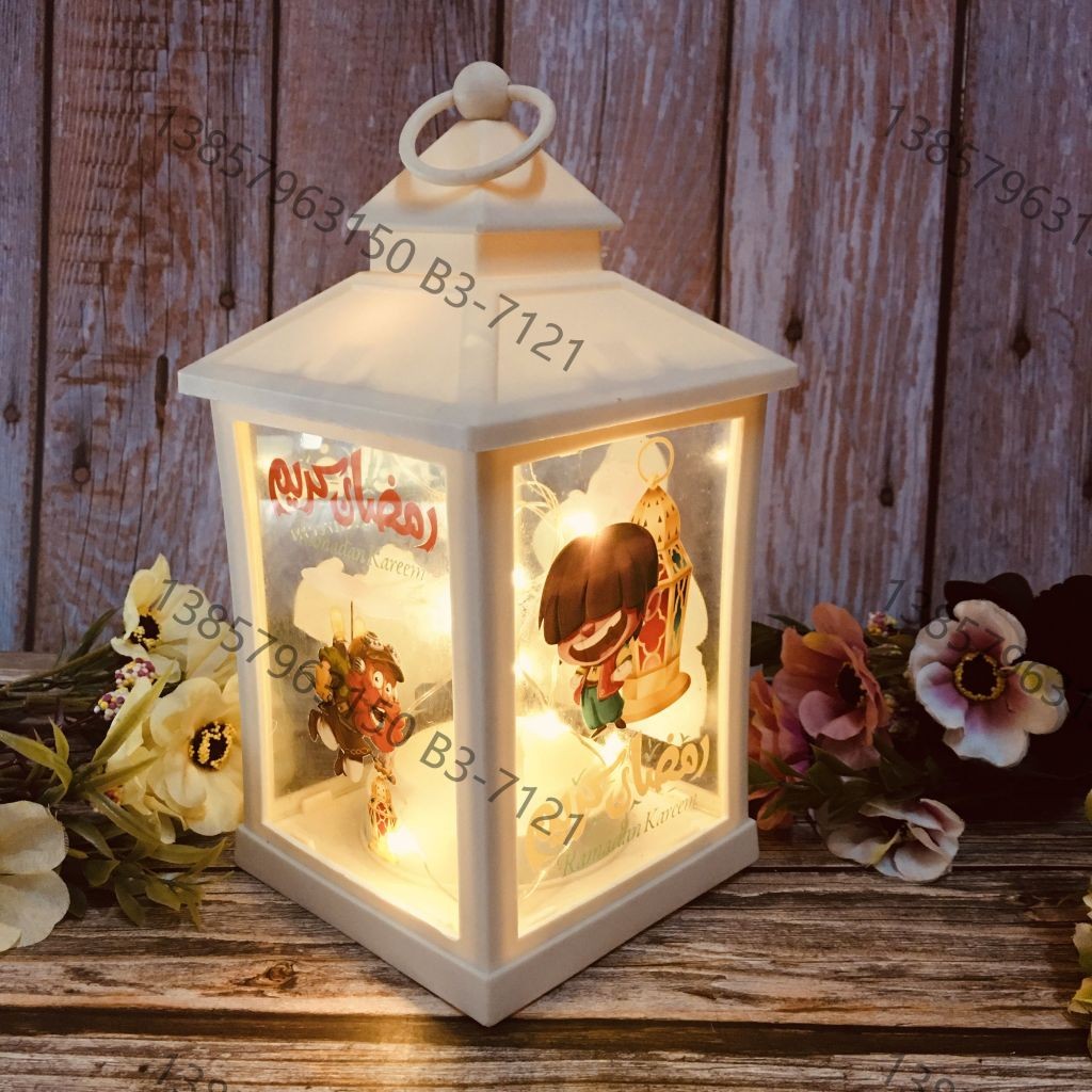 Ramadan Christmas lantern, antique kerosene flame, plastic creative decoration, electronic candle stand, imported cross-border wholesale, street stall, Douyin bestseller, wedding road guide, LED horse lantern, soft decoration prop, fireplace UV006 detail image 6