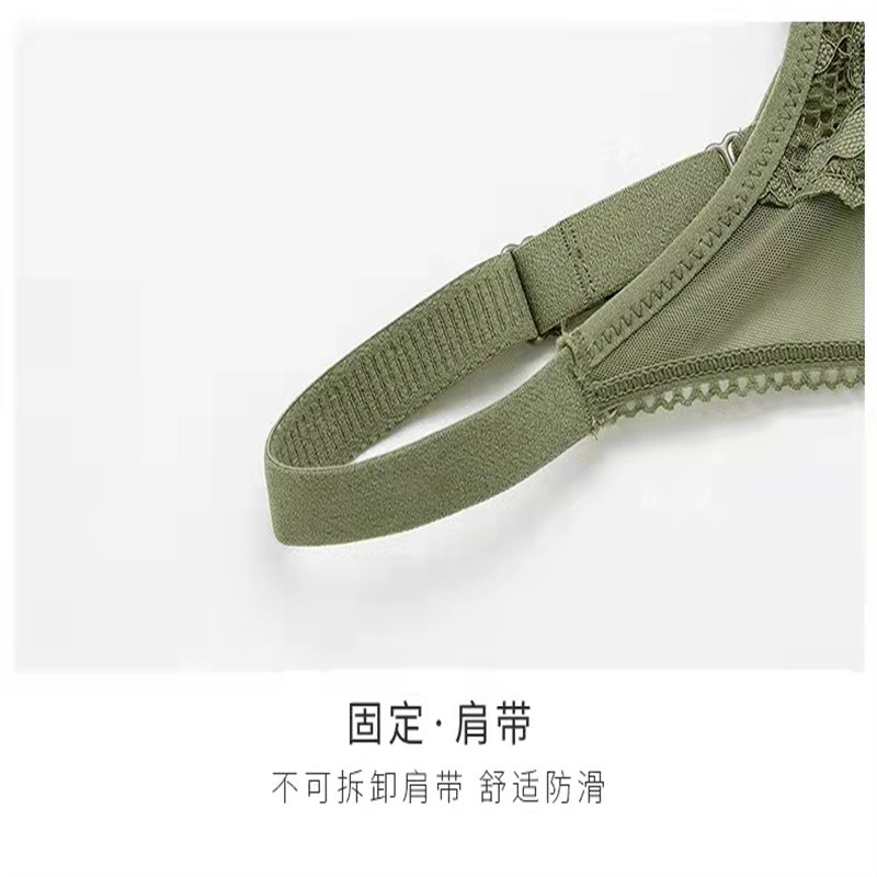 超薄法式浪漫性感大胸显小蕾丝无钢圈内衣详情图4