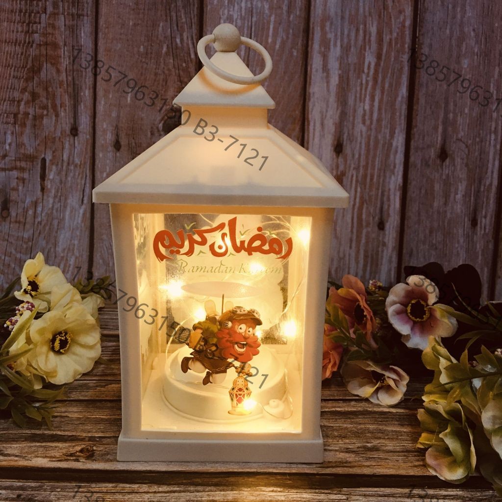 Ramadan Christmas lantern, antique kerosene flame, plastic creative decoration, electronic candle stand, imported cross-border wholesale, street stall, Douyin bestseller, wedding road guide, LED horse lantern, soft decoration prop, fireplace UV006 detail image 16