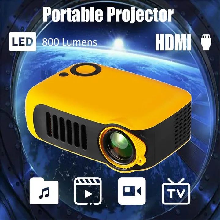 JAVAID A2000 Mini Portable Intelligent Projector 1080P HD Mi