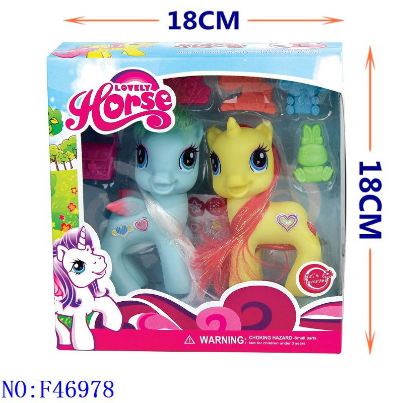高档小马娃单款  益智趣味可爱卡通动物玩具 女生小孩外贸地摊批发义乌小商品城    F46978
