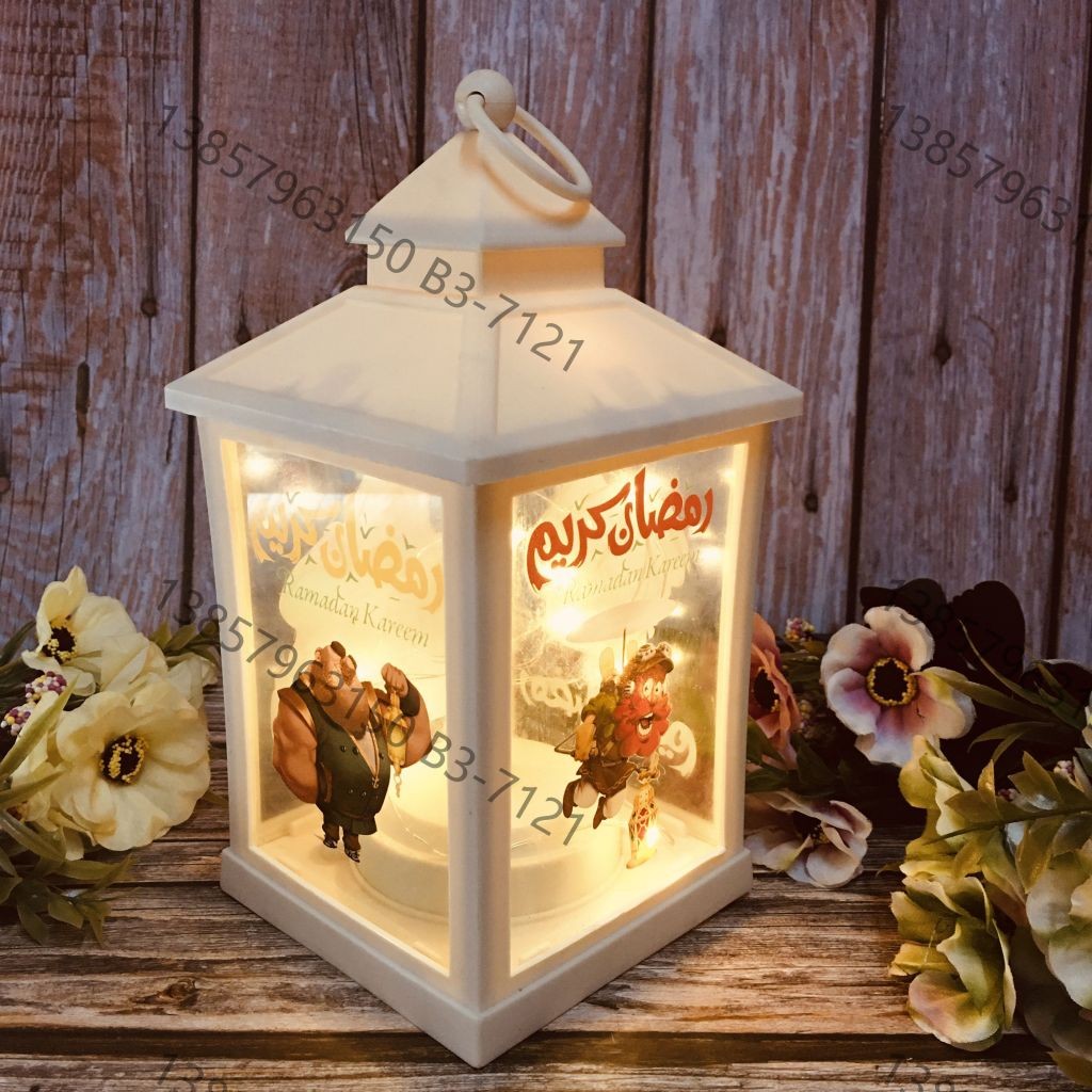 Ramadan Christmas lantern, antique kerosene flame, plastic creative decoration, electronic candle stand, imported cross-border wholesale, street stall, Douyin bestseller, wedding road guide, LED horse lantern, soft decoration prop, fireplace UV006 detail image 12