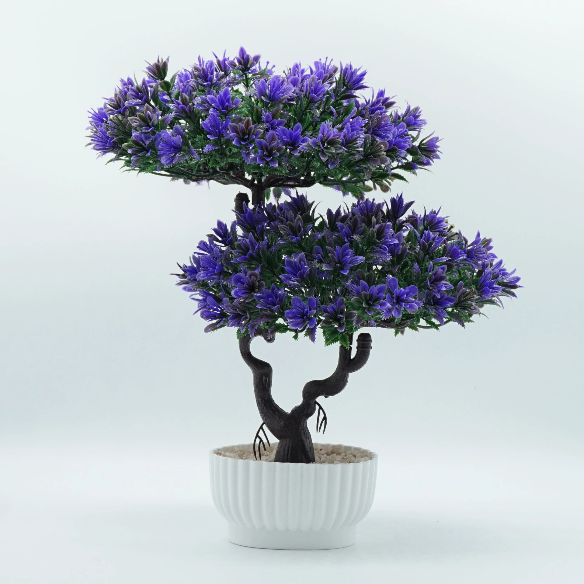 Factory direct sales of new artificial flower ornaments, welcoming pine bonsai, table artificial flower potted plants, home decoration plastic flowers detail image 11