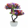 Factory direct sales of new artificial flower ornaments, welcoming pine bonsai, table artificial flower potted plants, home decoration plastic flowers Application Scenario