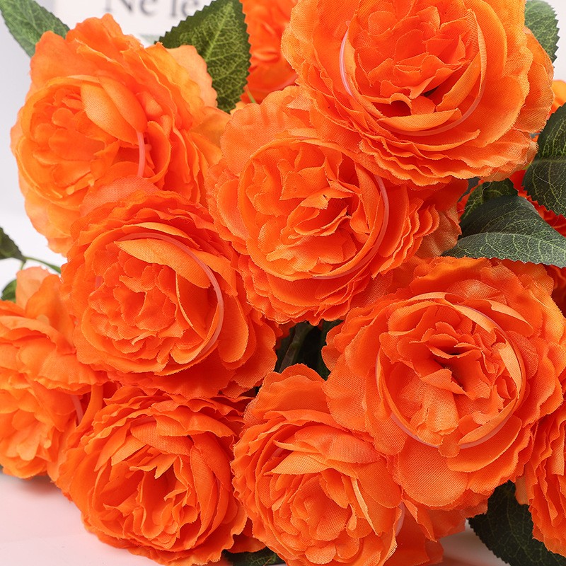 Wholesale of new Chinese-style home decoration artificial flower bouquets and wedding decoration artificial flowers in stock detail image 13