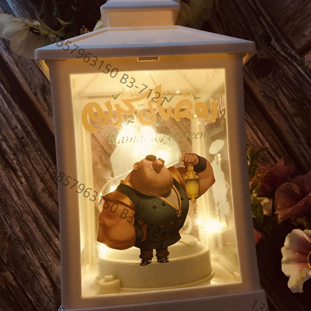 Ramadan Christmas lantern, antique kerosene flame, plastic creative decoration, electronic candle stand, imported cross-border wholesale, street stall, Douyin bestseller, wedding road guide, LED horse lantern, soft decoration prop, fireplace UV009 Specification image