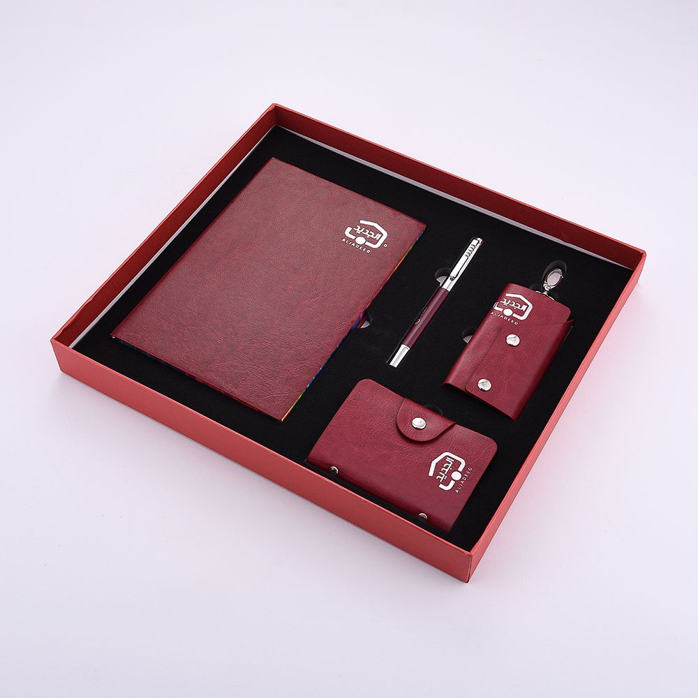 创意卡包套装 订制LOGO 钥匙包公司年会企业馈赠笔记本礼品套装