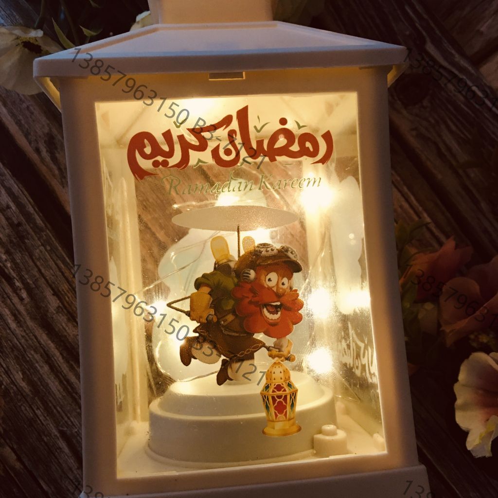 Ramadan Christmas lantern, antique kerosene flame, plastic creative decoration, electronic candle stand, imported cross-border wholesale, street stall, Douyin bestseller, wedding road guide, LED horse lantern, soft decoration prop, fireplace UV009 details Picture