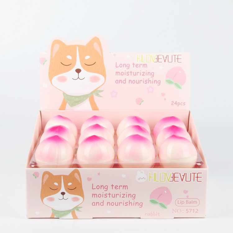 Peach lip Balm fade lip lines clear student children lip balm factory direct sales thumbnail