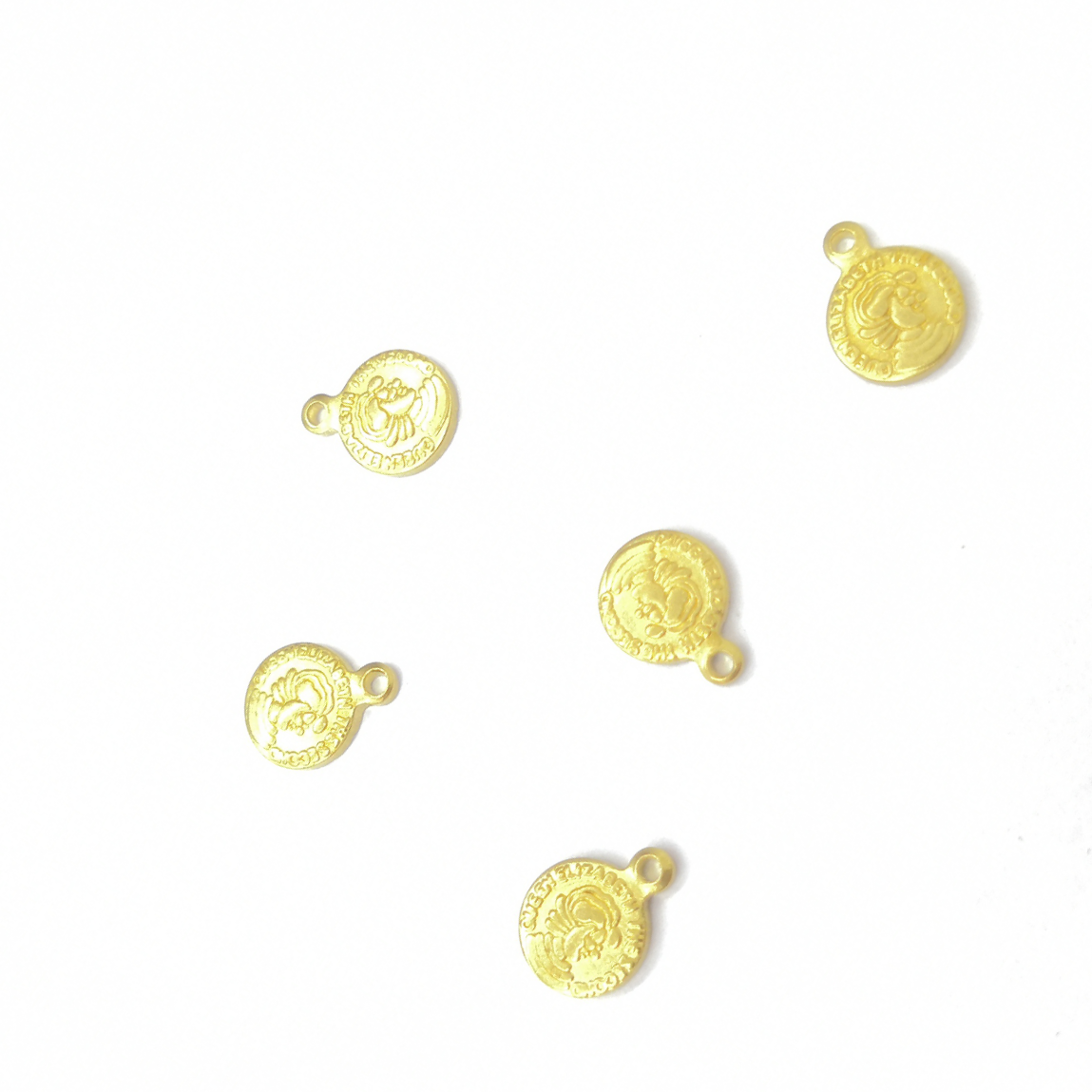 Aotong jewelry accessories xh04760 round head coin with a hanging necklace bracelet pendant