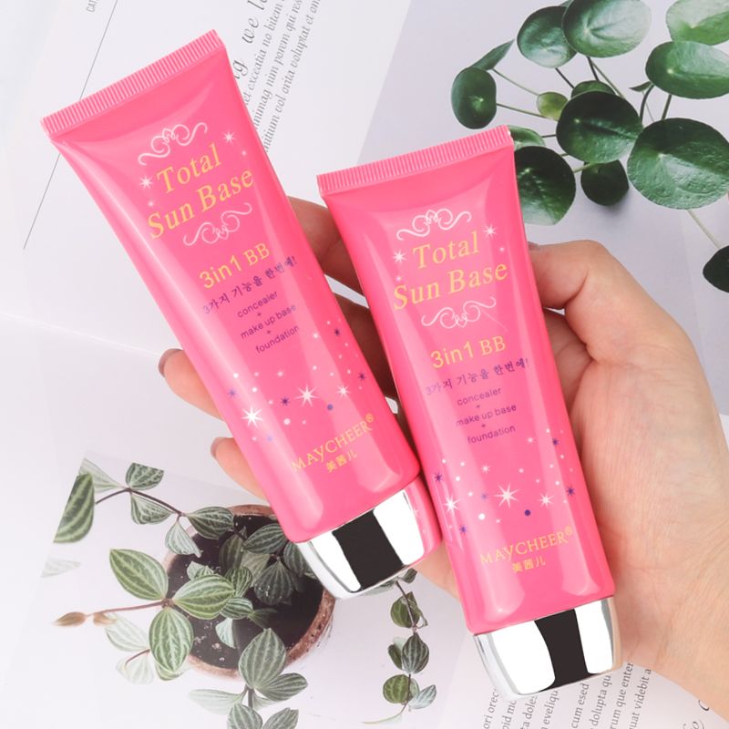 Meixier Beauty Promise Three-in-one Multi-functional BB Cream, Moisturizing Concealer, Regulating Cream, Nude Makeup Cream, long-lasting water resistance