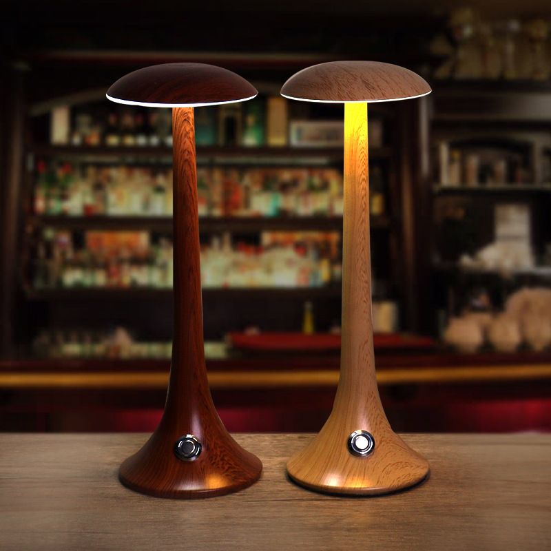 LED table lamp, LED wood grain table lamp, LED night light Item Picture
