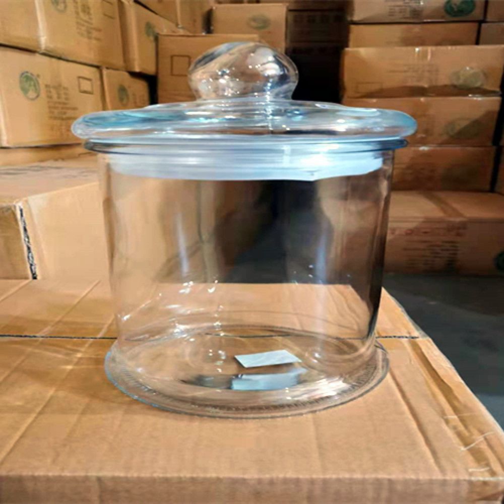 8L泡酒瓶 水晶 玻璃透明瓶 玻璃盖，塑料内塞.打孔+镀银水嘴