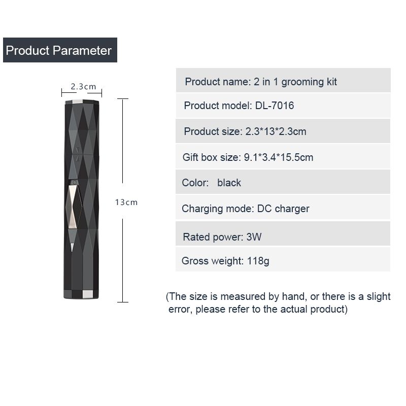 DALING-7016 Electric Nose Hair Trimmer Multi-functional Set Razor Nose Hair Trimmer Sideburns Wholesale Item Picture