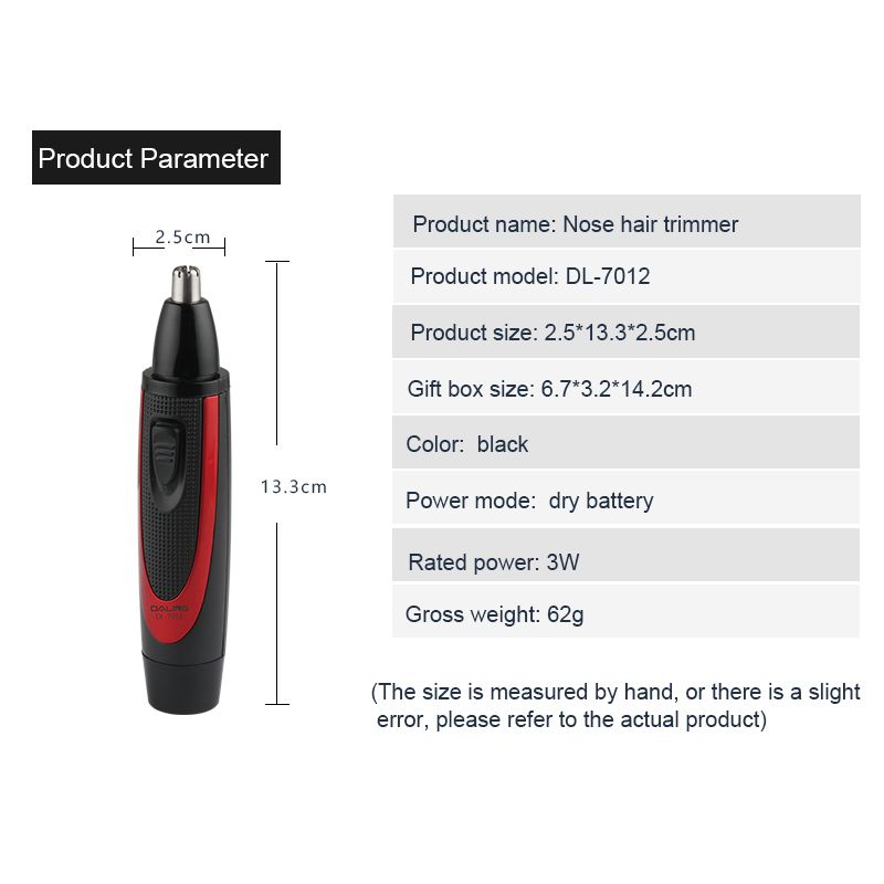 Daling Electric Nasal Hair Trimmer DL-7012 Nasal Hair Trimmer Wholesale Cross-border Item Picture
