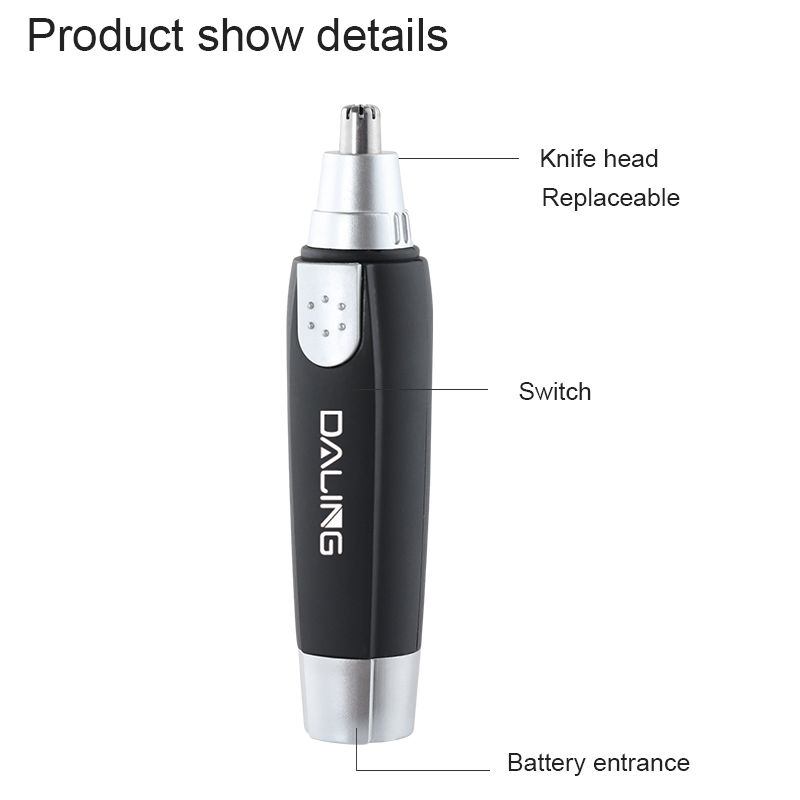 DALING-7005 Electric Nasal Hair trimmer, Nasal hair Trimmer, Eyebrow Nasal hair Cleaner, wholesale for export Application Scenario