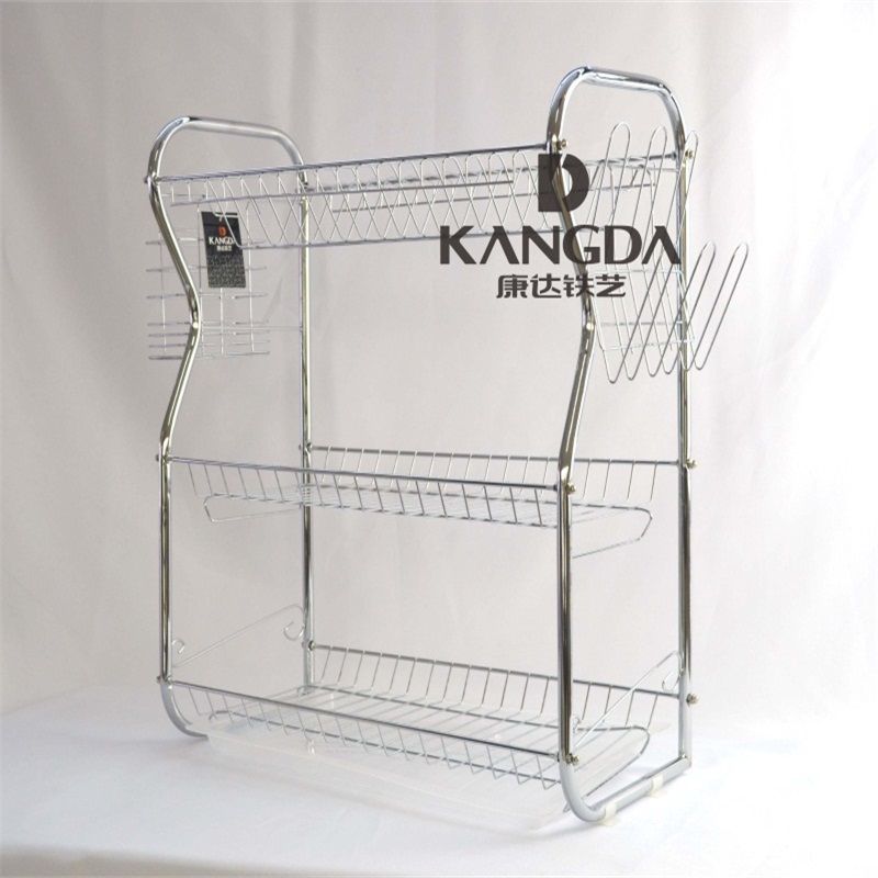 44CM B-shaped three-layer single-plate bowl stand