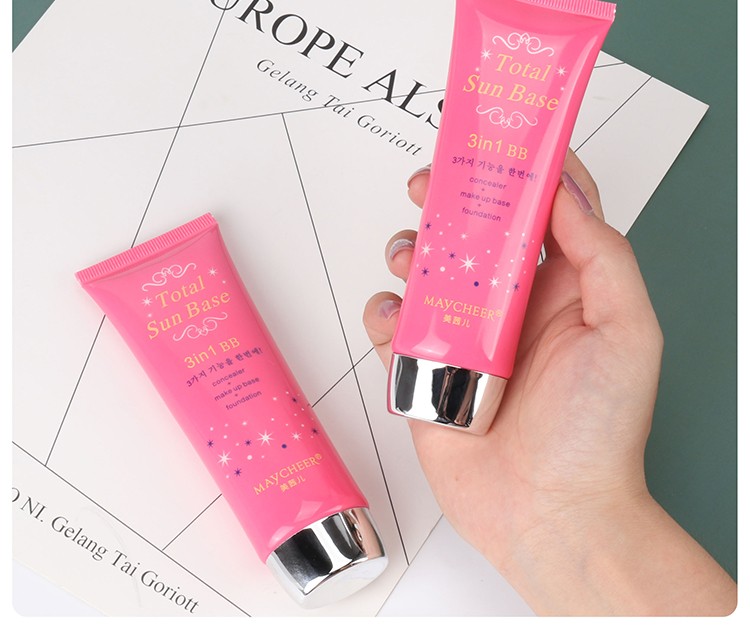 Meixier Beauty Promise Three-in-one Multi-functional BB Cream, Moisturizing Concealer, Regulating Cream, Nude Makeup Cream, long-lasting water resistance detail image 10