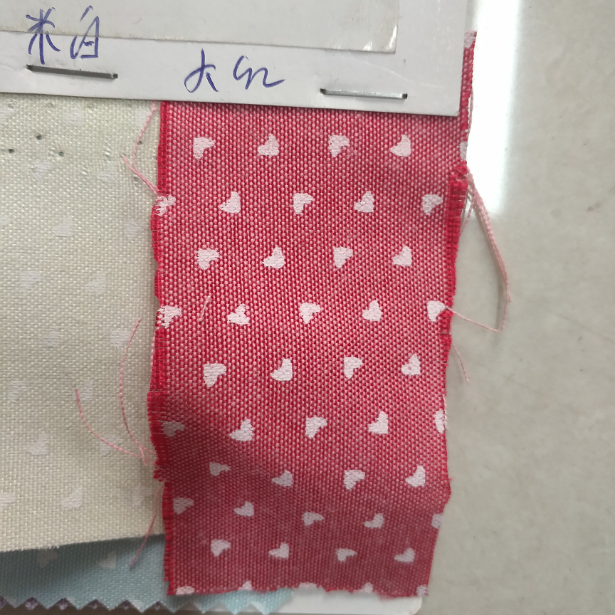 布纹爱心.大红，