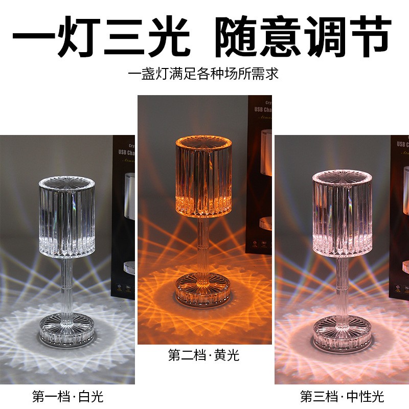 LED table lamp, LED crystal table lamp, LED creative table lamp, LED dimming table lamp detail image 1