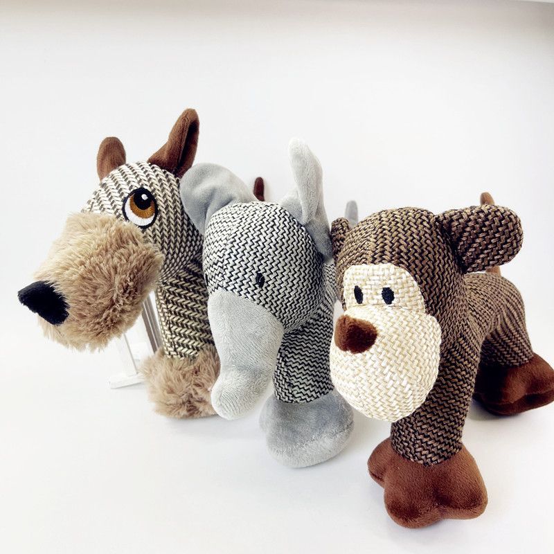 Pet voice sounding toys, dog biting resistant, large and small dog pet supplies, boredom relief gadgets, plush toys Application Scenario