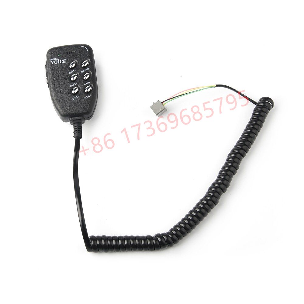 Alarm speaker, air horn, 125DB, 6-sound alarm, car, motorcycle, ship loudspeaker with MIC digital voice Specification image