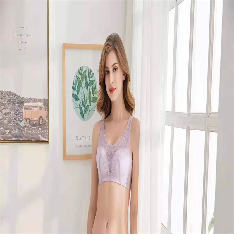 [Baby Cotton] Bra Lace Bra No Underwire Anti-Slip Bra Woman Specification drawing