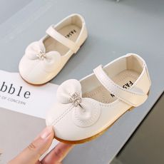 Girls Small Leather Shoes Soft Soles Flower Princess Shoes Spring And Autumn Single Shoes 3 full figure