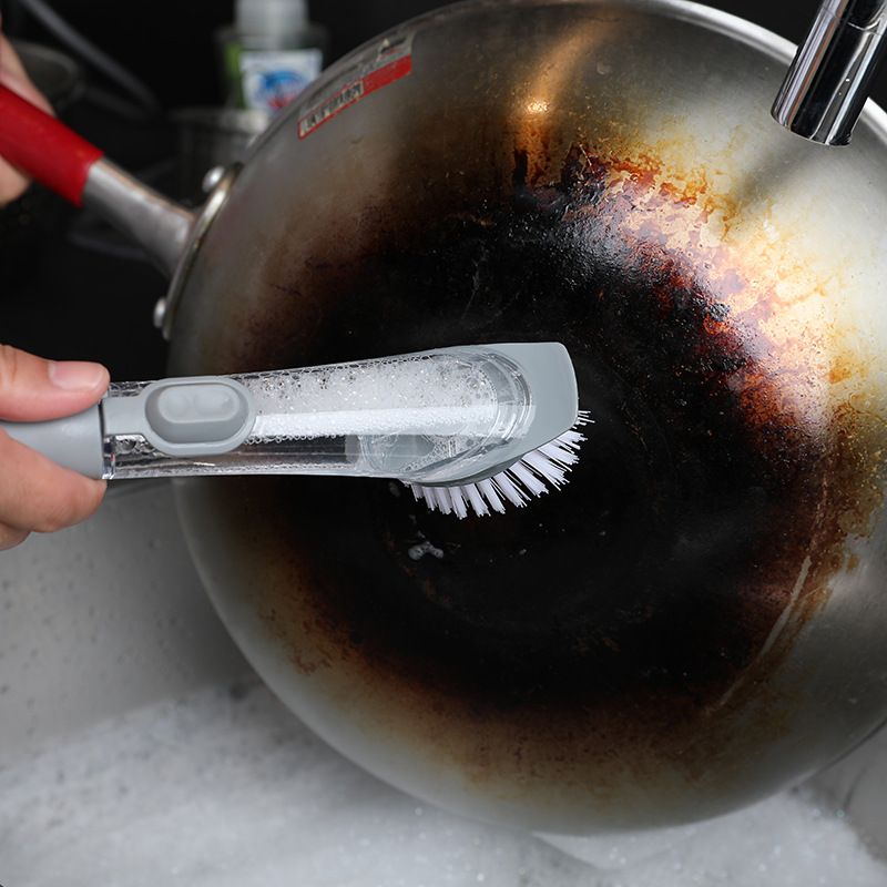 可拆刷头加液锅刷新款厨房用品祛除污渍清洁刷头HS618产品图