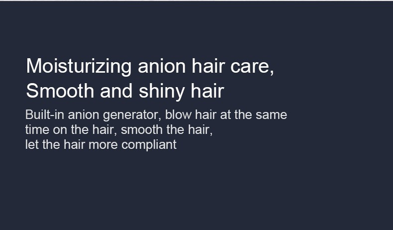 DALING-3011 hair dryer, household blue light negative ion hair care blower, 1400W High-power constant-temperature quick-drying cold and hot air blower, wholesale for export pic 3