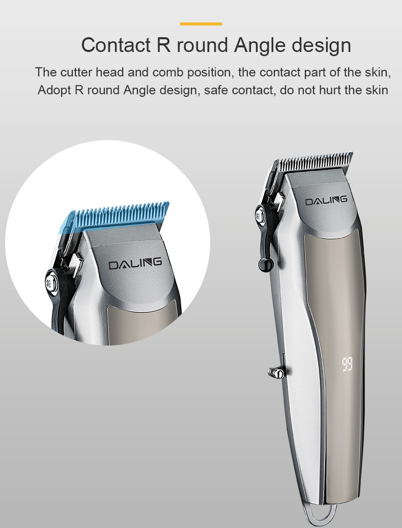 DALING-1219 Household LED digital display electric hair clipper, rechargeable electric clipper, USB rechargeable electric clipper, wholesale of special hair trimmers for household hair salons, cross-border detail image 6