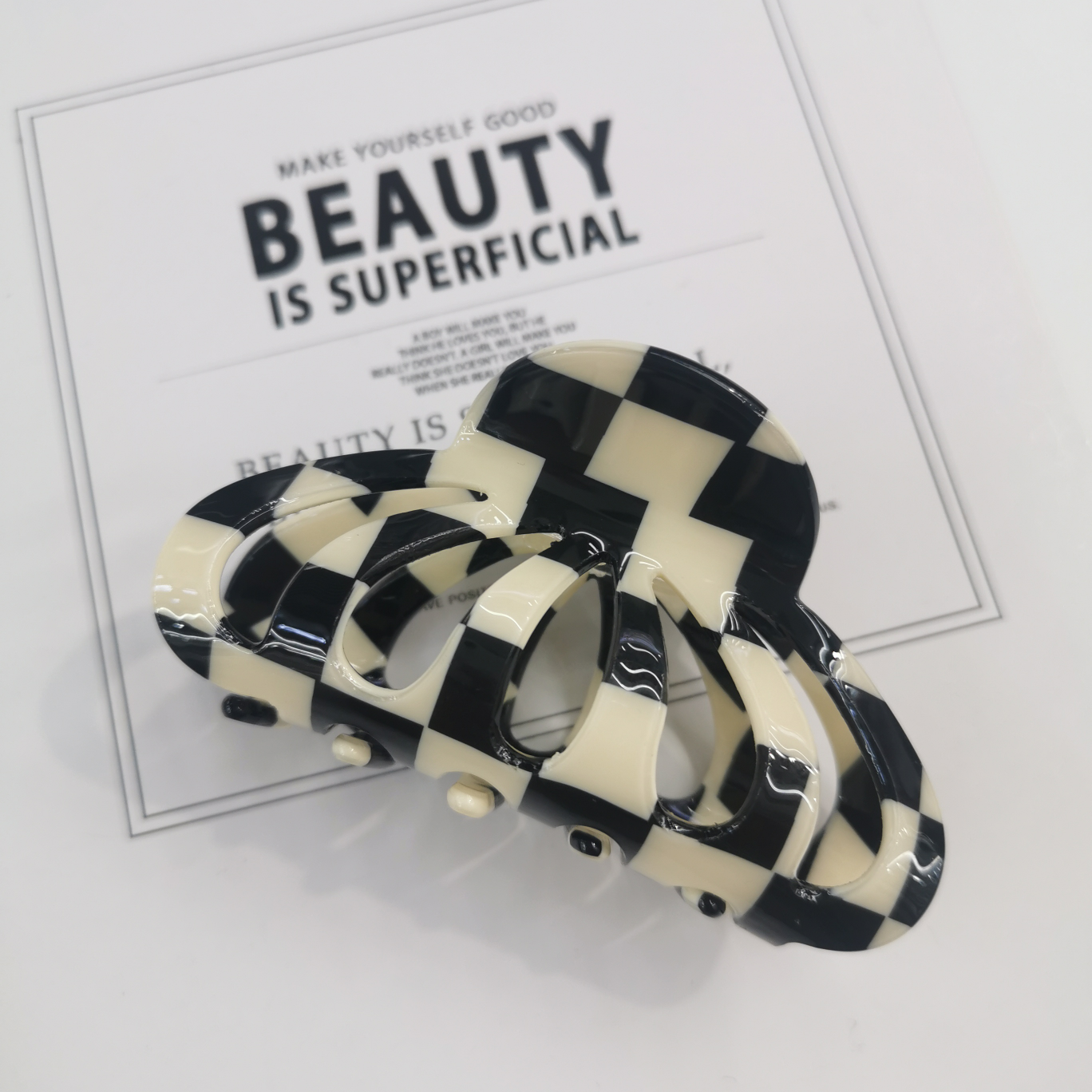 Korean fashion acetate hairpin grip clip girls simple color clip resin handcrafted accessories hair accessories