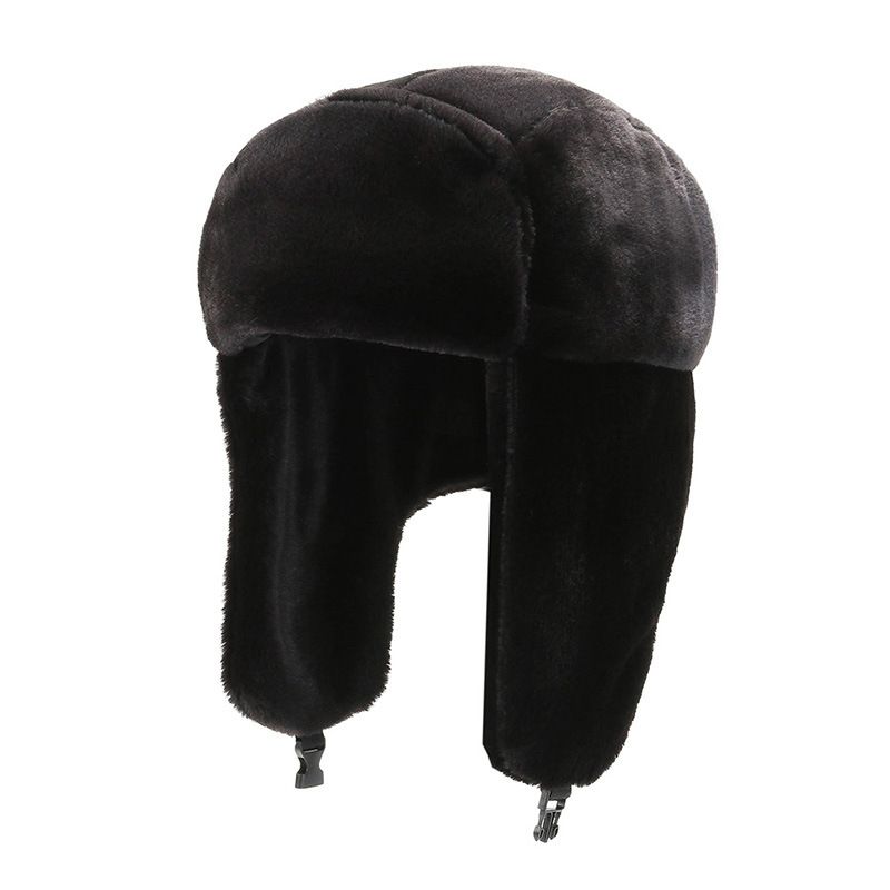 2020 New Women's Hat Fashion Lei Feng Hat Outdoor Riding Warm Ear Protection Cute Visor Grab Velvet Winter Hat 05