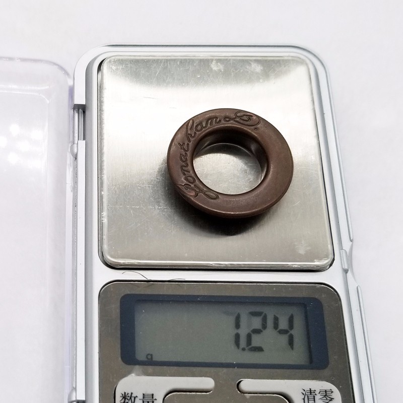 内16MM优质全铜加厚1600#红古铜印字气眼图案仅供参考详情2