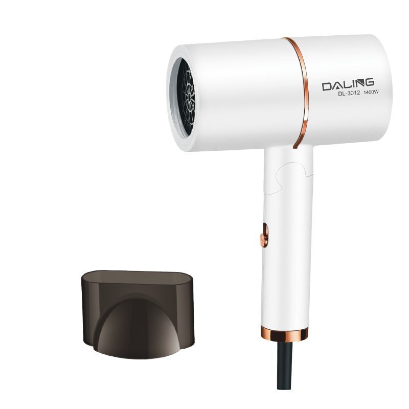 DALING-3012 hair dryer, household blue light negative ion hair care hair dryer, foldable and portable, 1400W high-power constant-temperature quick-drying cold and hot air dryer, wholesale for export Item Picture