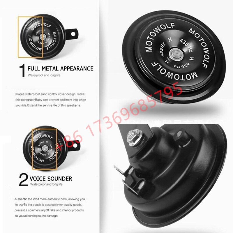 Motorcycle Horn Loud 12V Motorcycle horn Modification horn Car horn Application Scenario
