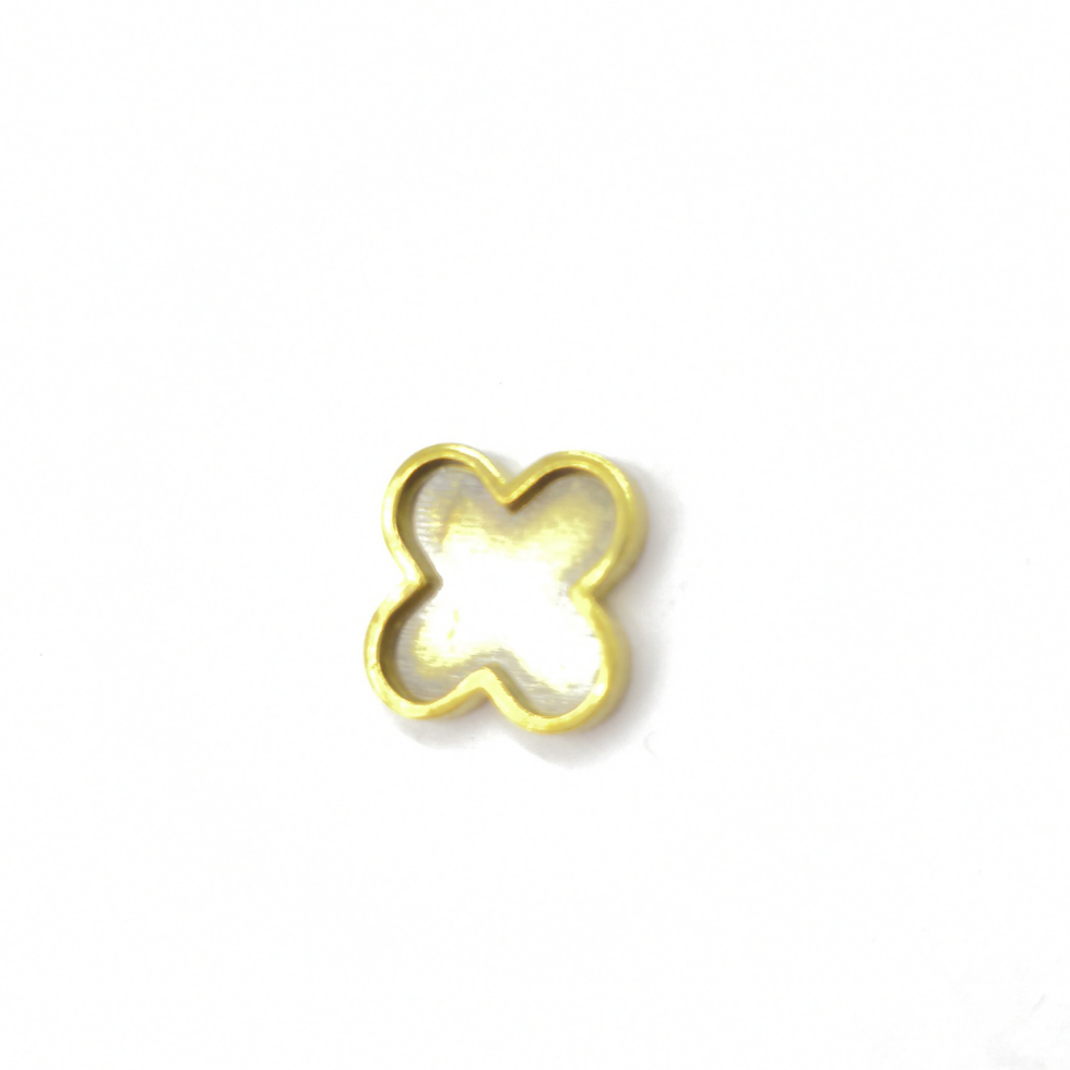 Aotong jewelry accessories ez00035 four-leaf clover hollowed out necklace set diamond base accessories