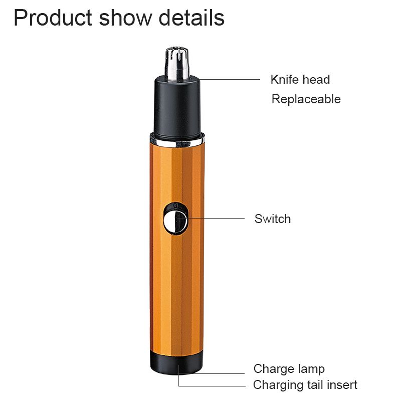 DALING-7022 Electric Nasal Hair Trimmer, men's nostril hair remover, Nasal hair Remover, portable nasal hair scraper, wholesale for export details Picture