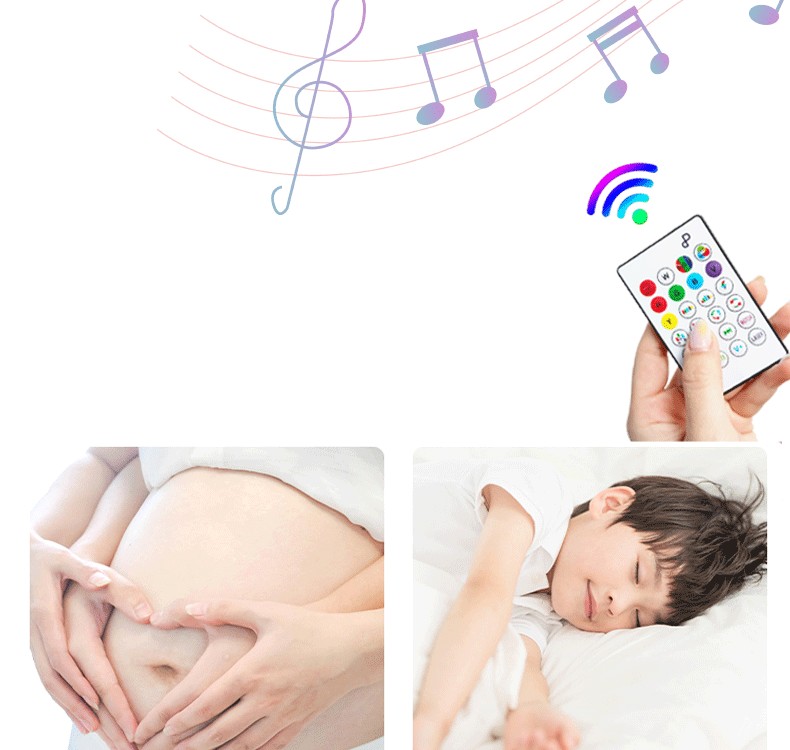 四叶LED舞台灯蓝牙小魔球白光照明智能遥控RGB音响灯 详情图9