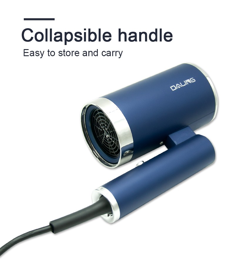 DALING-3011 hair dryer, household blue light negative ion hair care blower, 1400W High-power constant-temperature quick-drying cold and hot air blower, wholesale for export pic 11