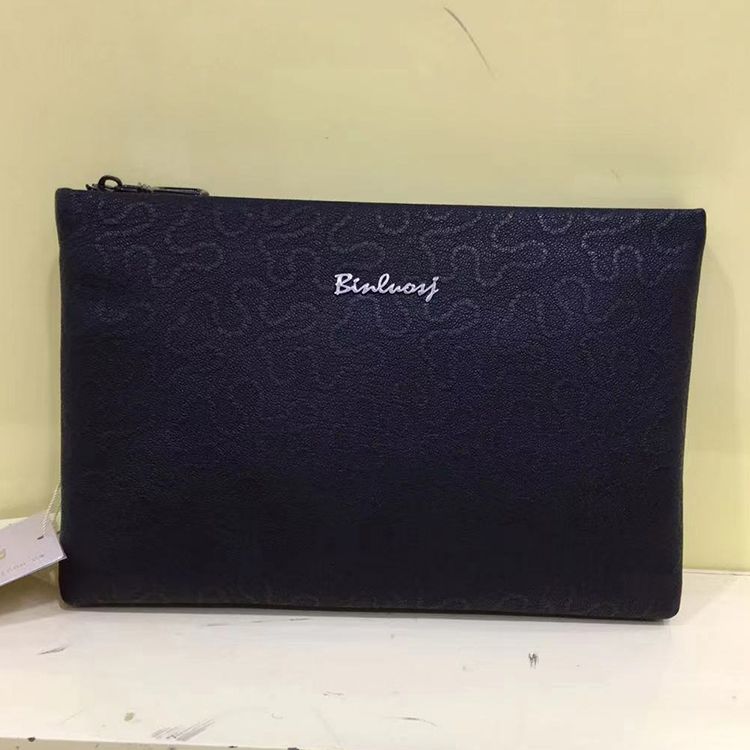 A tripod 98207 wallet Men's Envelope Long zippered hand grab bag leather bag