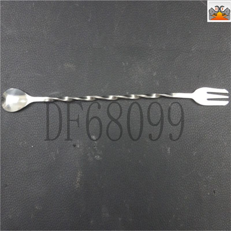 DF68099 ملعقة من الفولاذ غير القابل للصدأ، وملعقة 32CM لتحريك قضيب من القهوة والشاي لتحريك ملعقة DF Trading House Specification image