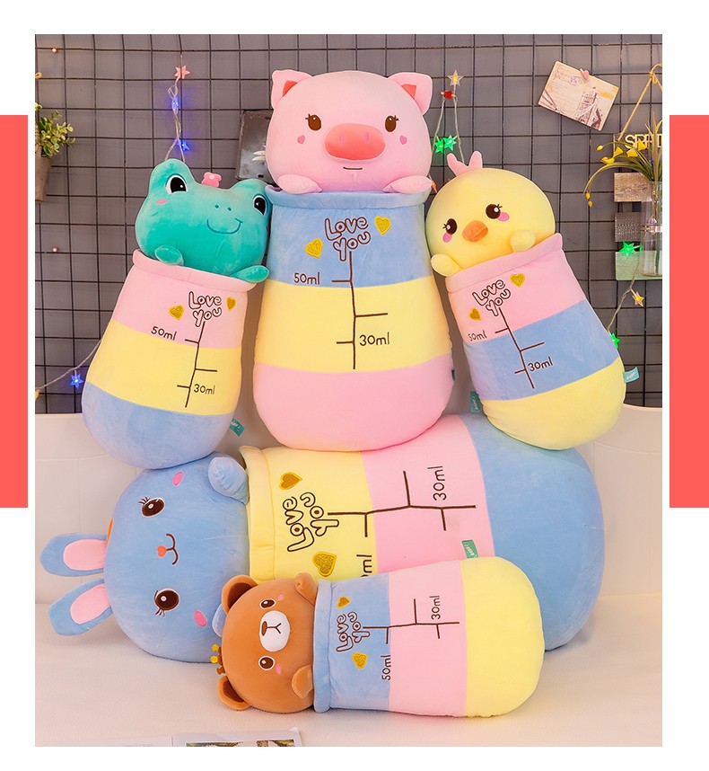 2022 New style quilt Pig plush toy, cute male and female bedroom birthday gift plush toy 70m detail image 15