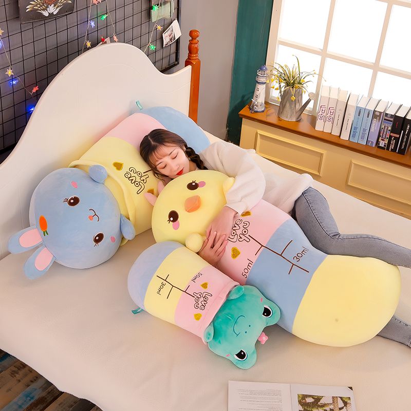 2022 New Cup Rabbit Plush Toy Cute Male And Female Bedroom Birthday Gift Plush Toy 50M Blue Application Scenario