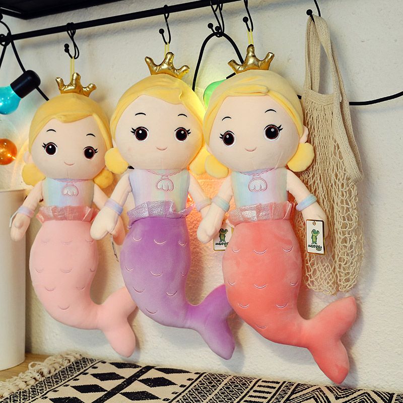 2022 New Mermaid plush toy, a cute birthday gift for boys and girls' bedrooms, 90m pink plush toy Item Picture