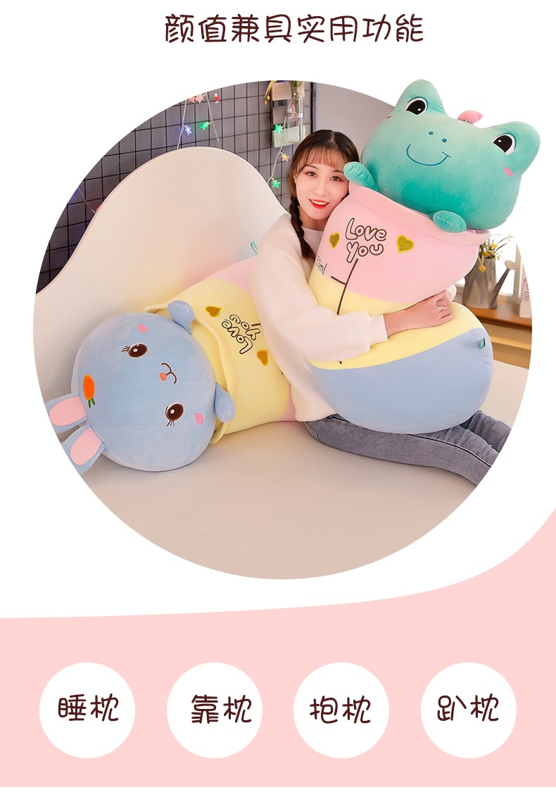 2022 New style quilt Pig plush toy, cute male and female bedroom birthday gift plush toy 70m detail image 12