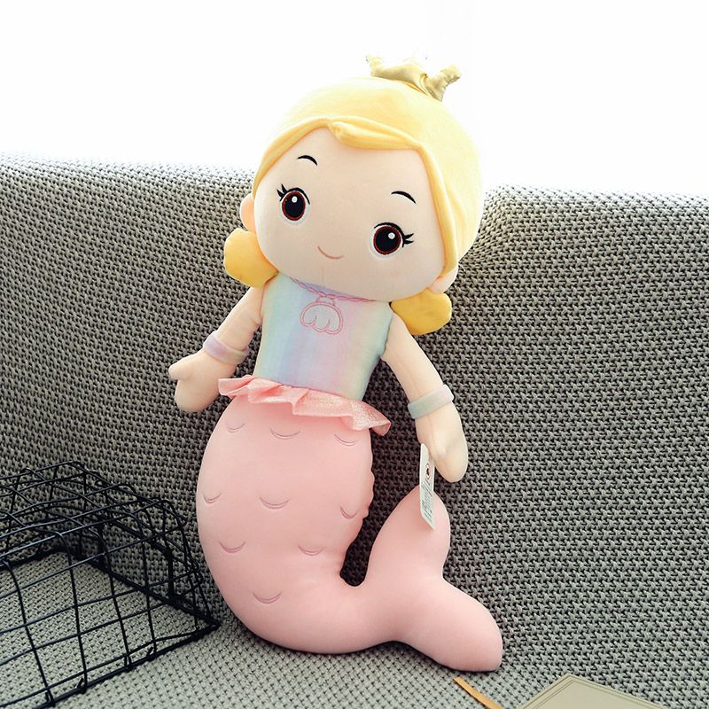 2022 New Mermaid plush toy, a cute birthday gift for boys and girls' bedrooms, 80m pink plush toy